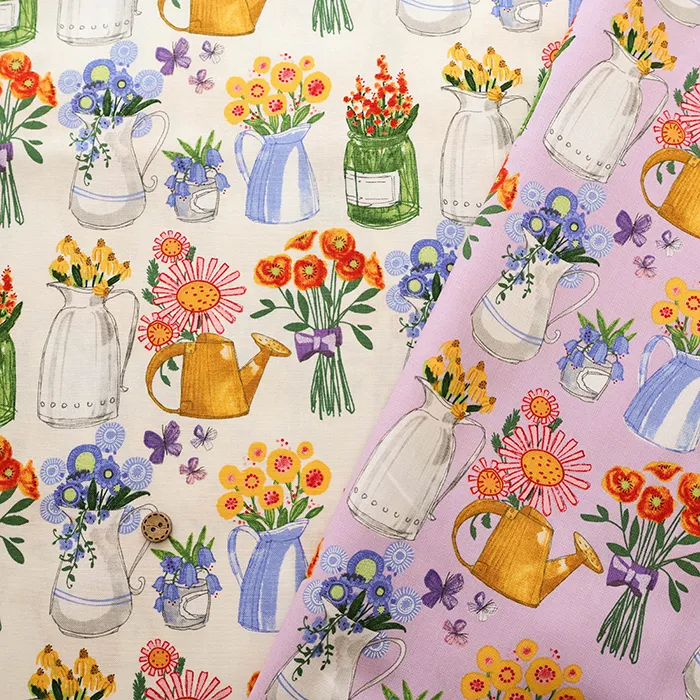 USAコットンプリント生地 moda SUPER BLOOM FLEAMARKET VASES