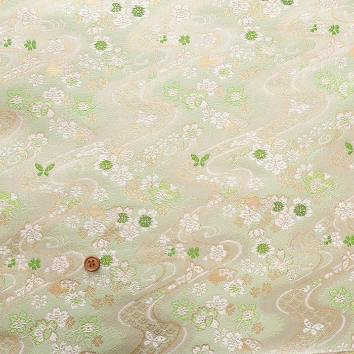 金襴 流水蝶