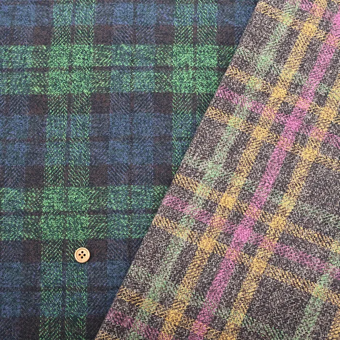 COTTON TWEED生地 チェック