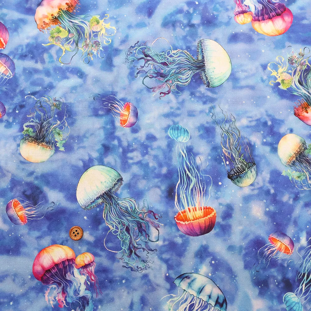 USAコットンプリント生地 WINDHAM FABRICS Jelly fish