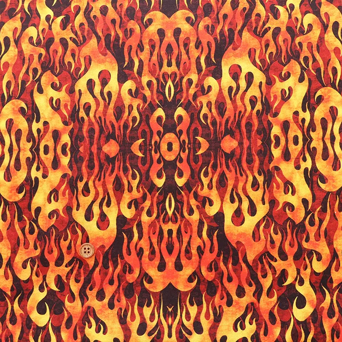 USAコットンプリント生地 QT FABRICKS Flames ファイヤー