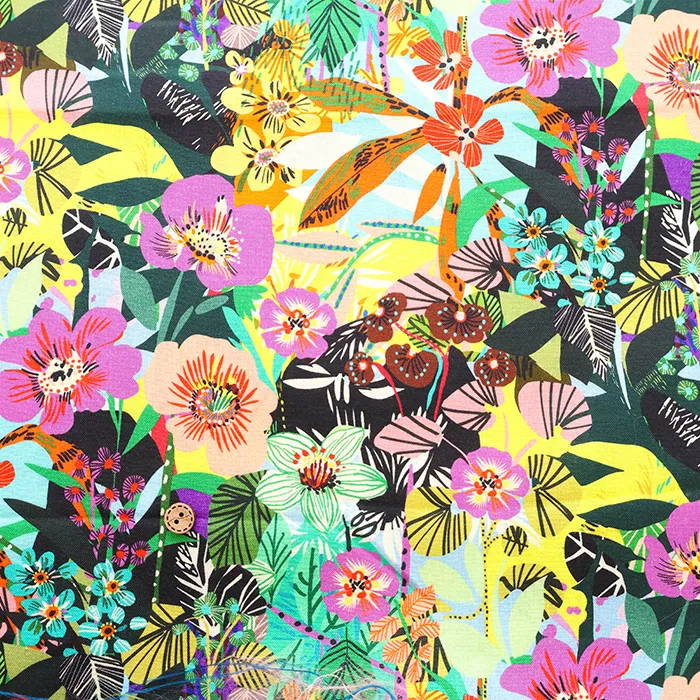 USAコットンプリント生地 FREE SPIRIT JUNGLE