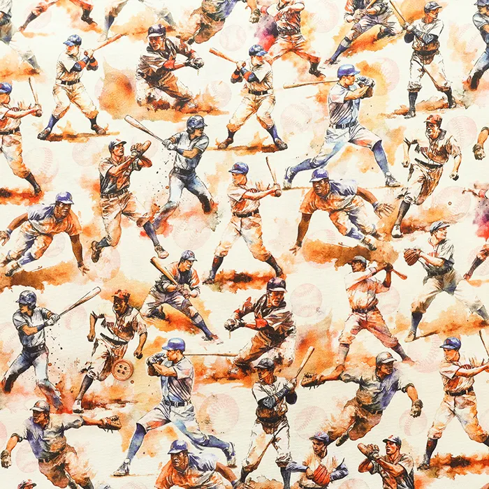 USAコットンプリント生地 ROBERT KAUFMAN Base ball