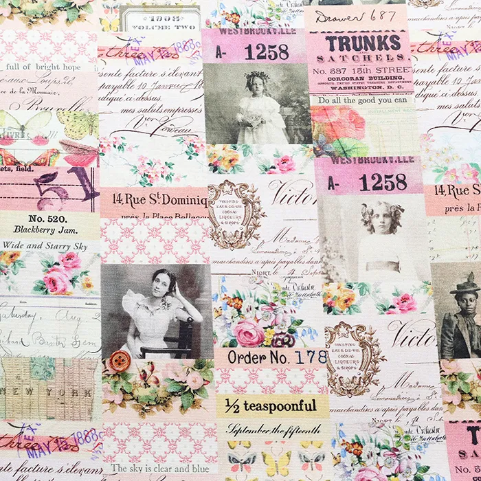 USAコットンプリント生地 FREE SPIRIT Collage