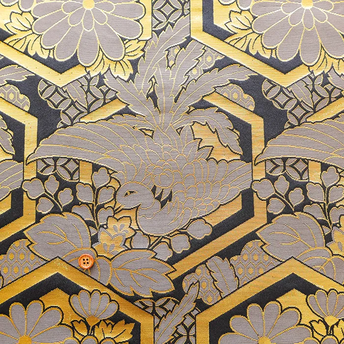 金襴 鳳凰と亀甲