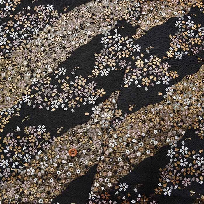 金襴 桜青海波