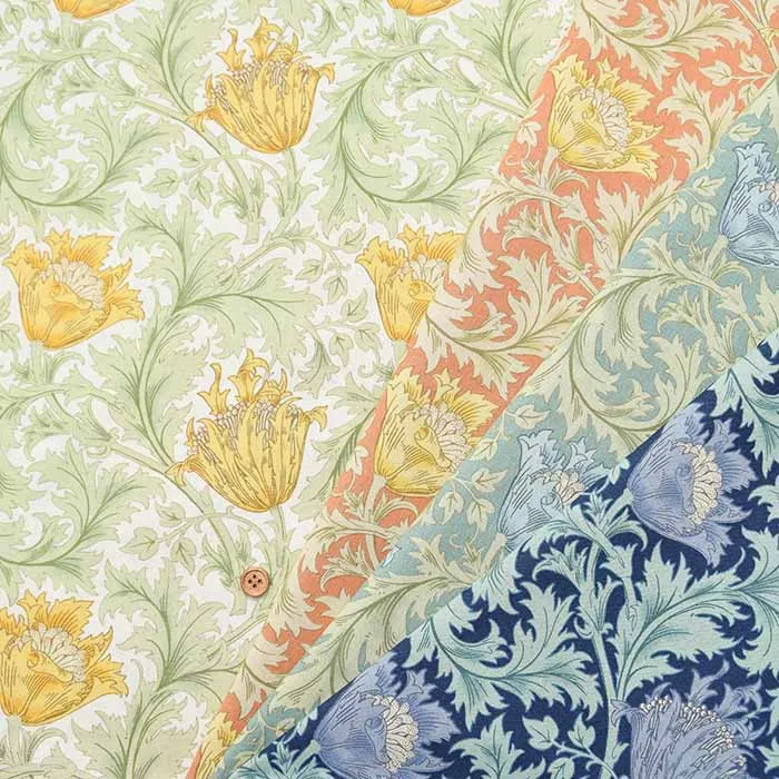 コットンプリント生地 V&A William Morris Anemone