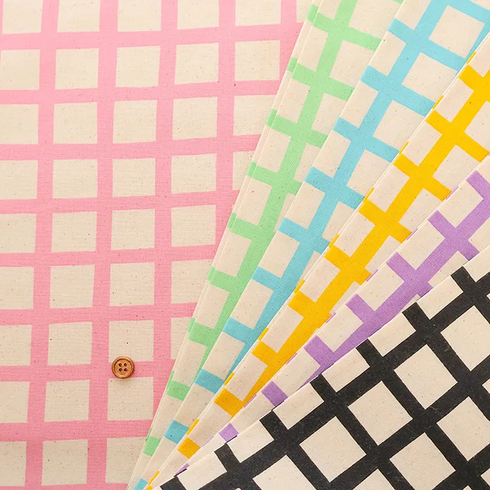 コットンシーチングプリント生地 Color palette スクエア
