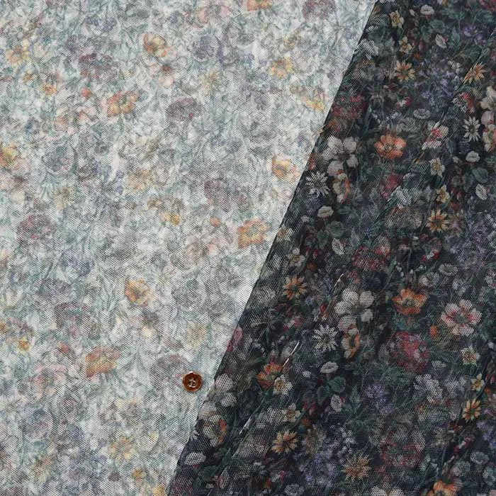 Liberty Fabrics 2023S/S Recycled Polyester Tulle Rachel Meadow