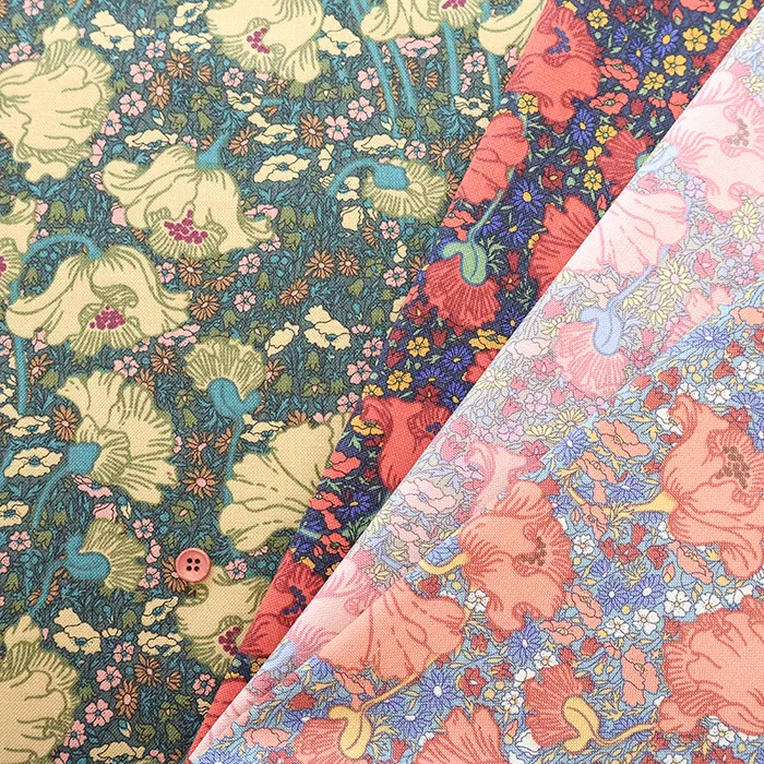 Liberty Fabrics 2026S/S Newコットンキャンバス11号帆布生地 Clementina Dairsy