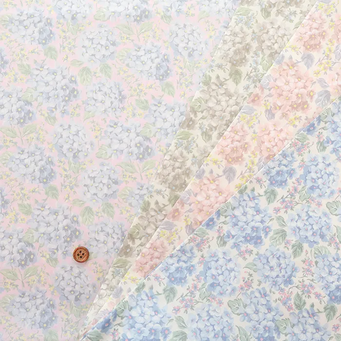 Liberty Fabrics 2026 S/S Organic Tana Vol.5 HAMPSHIRE HYDRANGEA