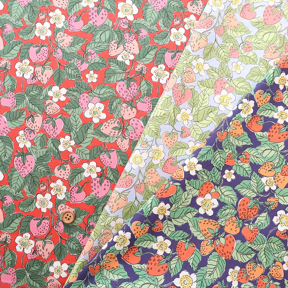 イタリア製 Liberty Fabrics 2026S/S SUMMER MELODY STRAWBERRY DREAM