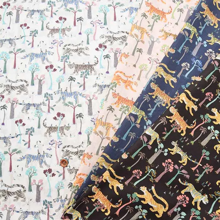 イタリア製 Liberty Fabrics 2023A/W Liberty Animals Tigers Touring
