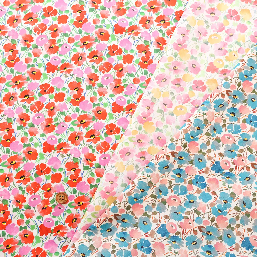 Liberty Fabrics 2026A/W DESIGN.NATURE.ART. SERENADE POPPY