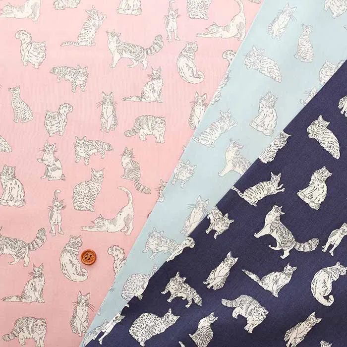 LIBERTY リバティ コットンタナローンプリント生地 Meow