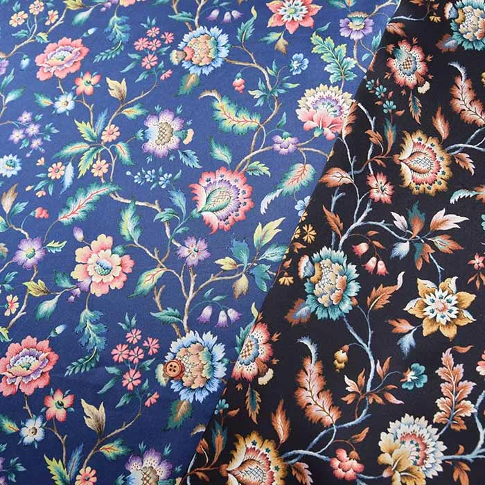 イタリア製 LIBERTY Eva Belle シルクサテンプリント