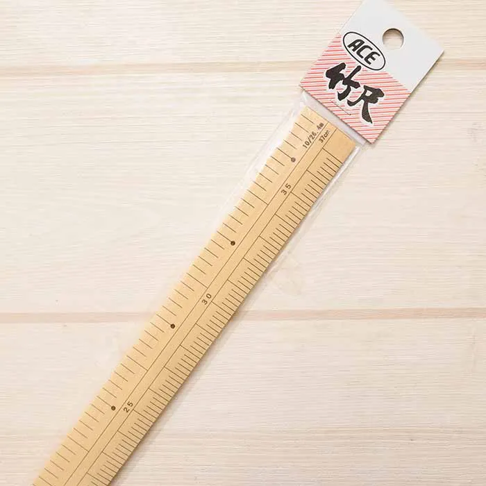 竹尺 くじら尺 37cm (中心赤点)