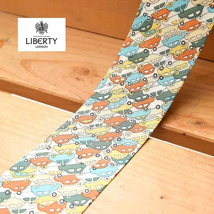 LIBERTYバイアステープ 両折れ 45mm幅 Cars