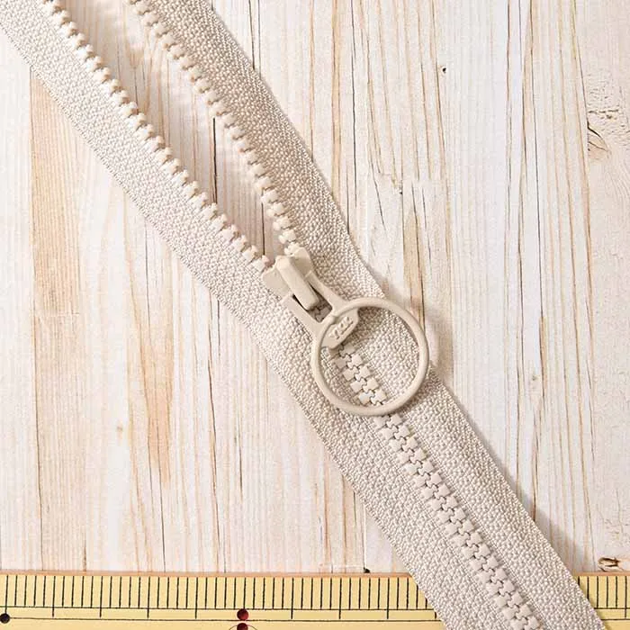 ビスロンファスナー80cm リング付き オープン