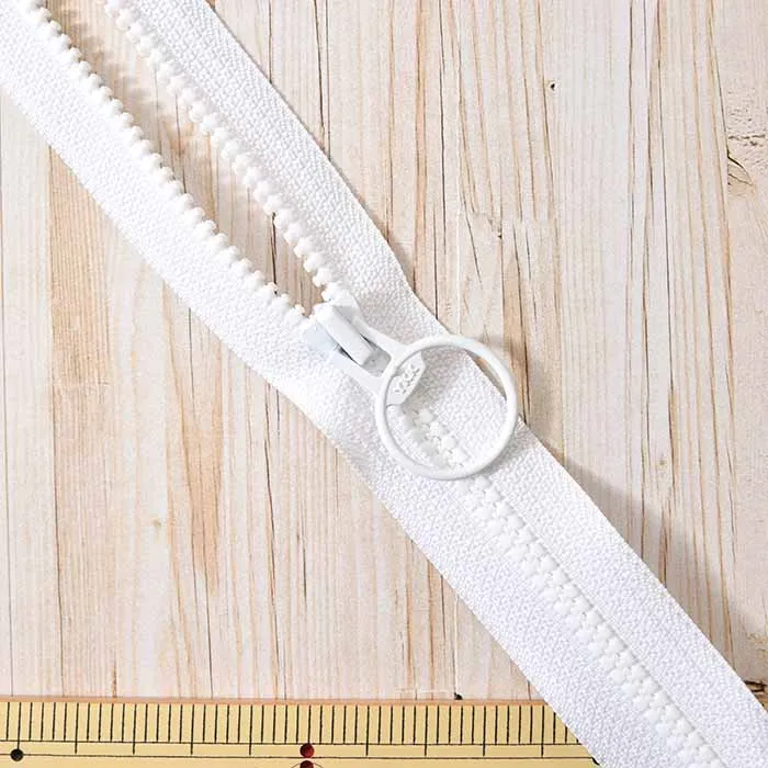 ビスロンファスナー80cm リング付き オープン