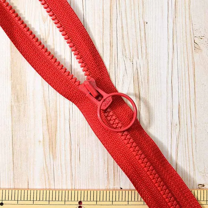 ビスロンファスナー80cm リング付き オープン