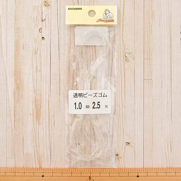透明ビーズゴム 1.0mm