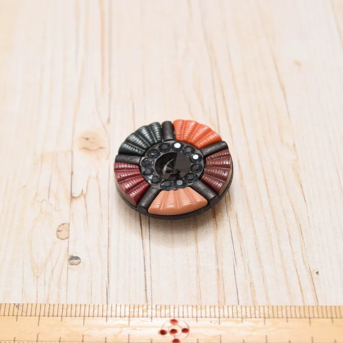 レトロカラーボタン 30mm