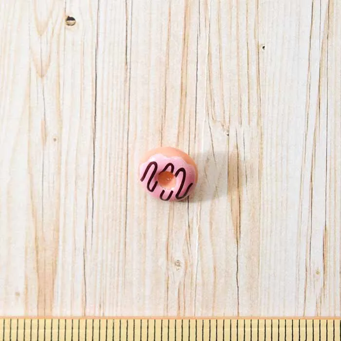 足つきボタン18mm ドーナツチョコトッピング
