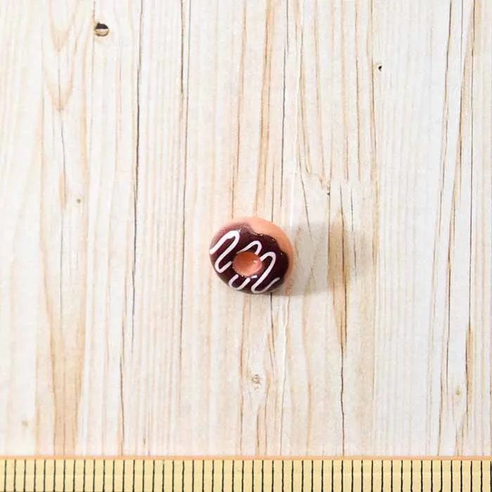 足つきボタン18mm ドーナツチョコトッピング