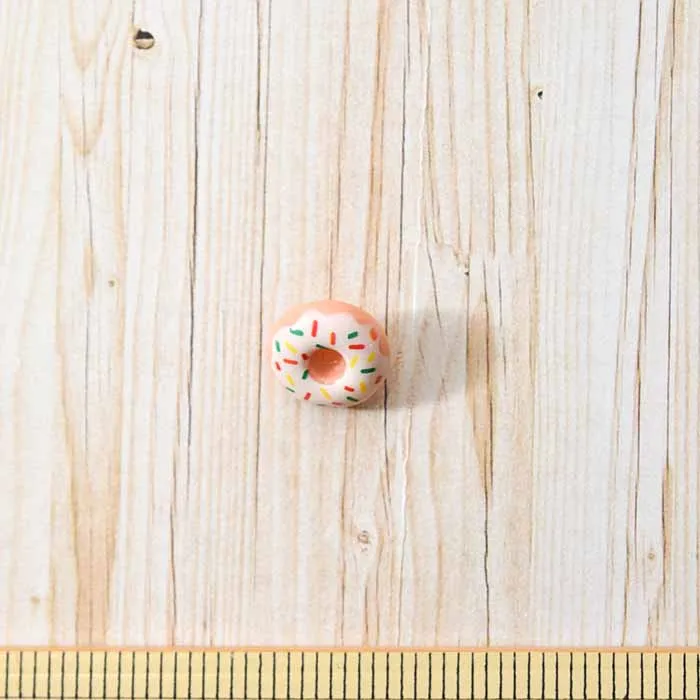 足つきボタン18mm ドーナツ カラフルスプレー
