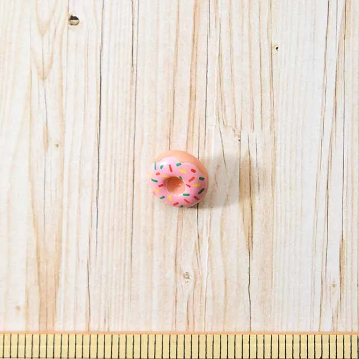 足つきボタン18mm ドーナツ カラフルスプレー
