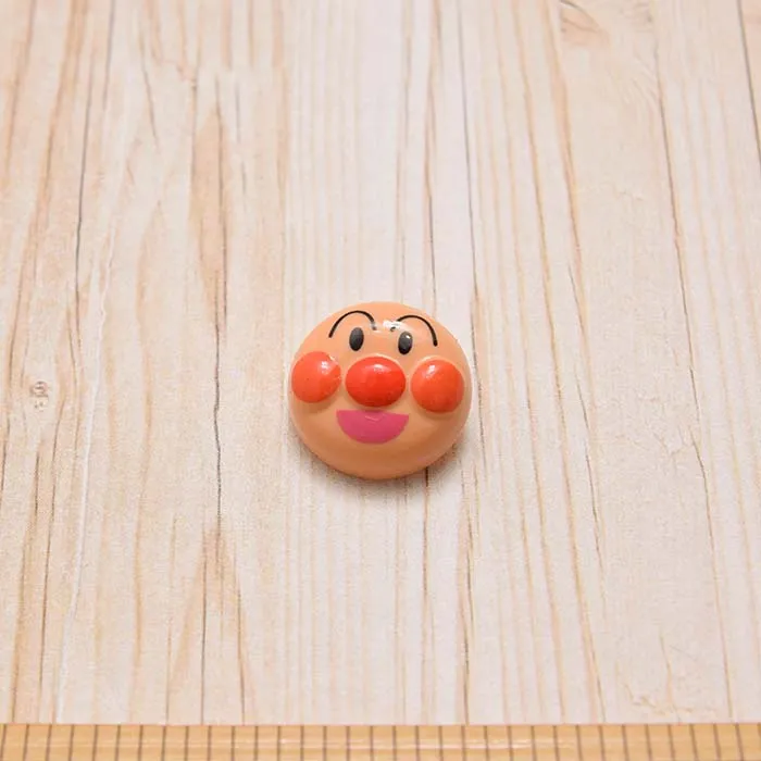 足付きボタン アンパンマンフェイス
