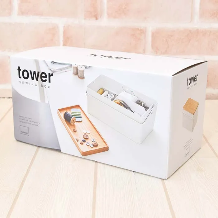 Tower ソーイングボックス ホワイト