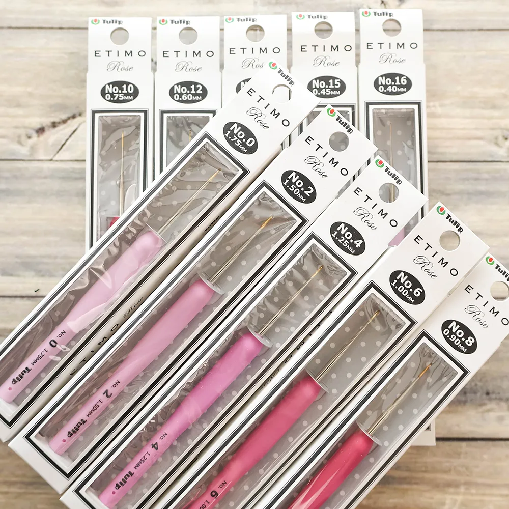 Tulip ETIMO ロゼ　クッショングリップ付き　レース針
