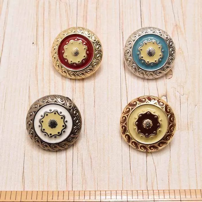 金属エスニックボタン 22mm