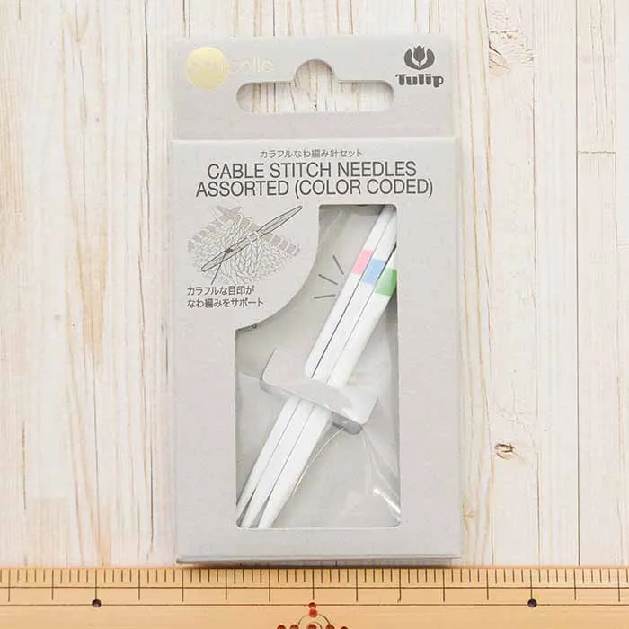 Tulip カラフルなわ編み針セット