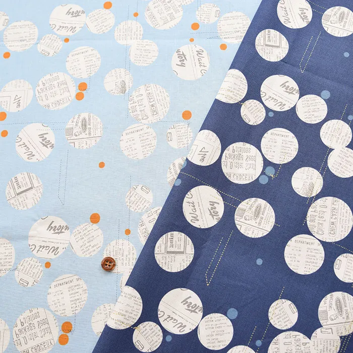 コットンシーチングプリント生地 moda BLUISH パターン2