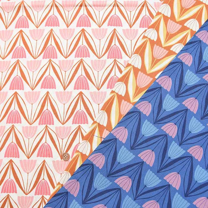 USAコットン Ruby Star Society ENDPAPER TULIPS