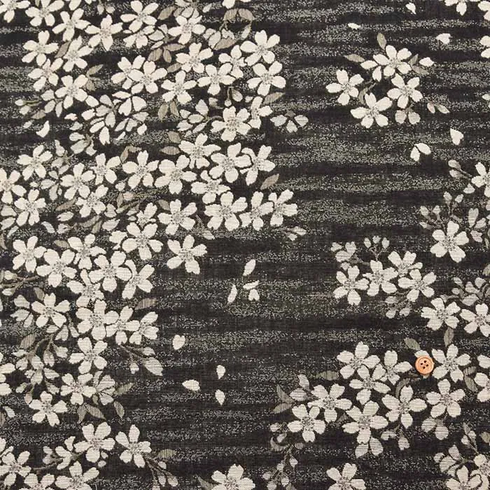 コットン二重織ジャガード生地 桜