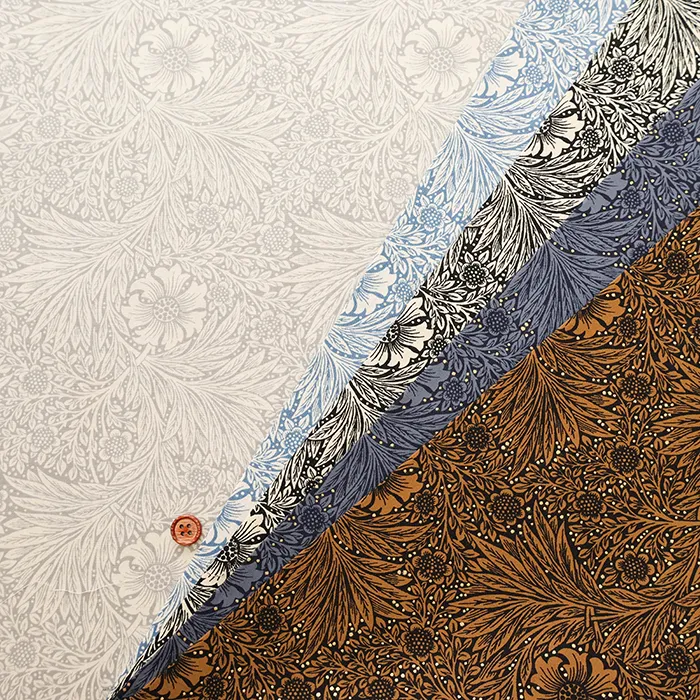 コットンブロードプリント生地 V&A William Morris Marigold
