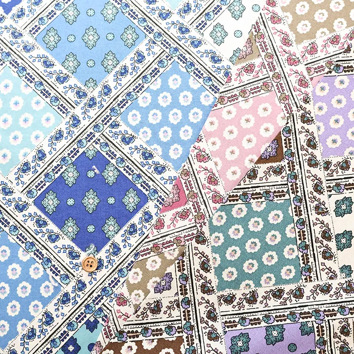 SOULEIADO 2025A/W コットンシーチングプリント生地 Italienne