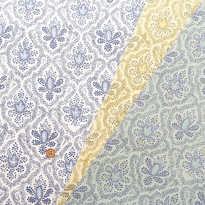 SOULEIADO コットンシーチングプリント生地 Reves d’ Orient