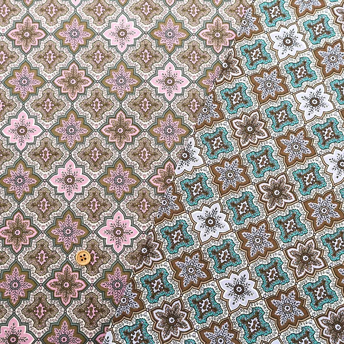 SOULEIADO 2025A/W コットンシーチングプリント生地 Jahangir