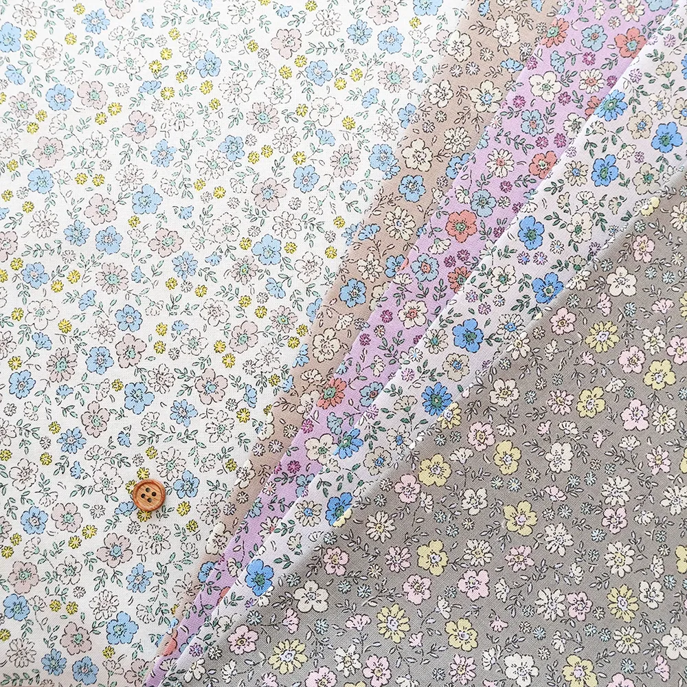 コットンシーチングプリント生地 Petit Bloom プチフラワー